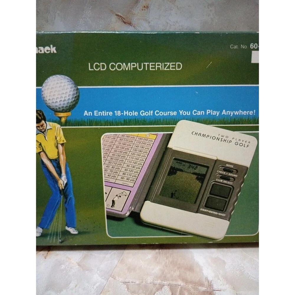 RADIO SHACK Two Player Championship Golf Handheld Game 60-2239 LCD Computerized